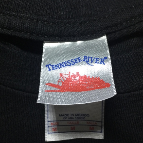 🌺 Tennessee River Black Short Sleeve Tee Medium - Picture 7 of 8